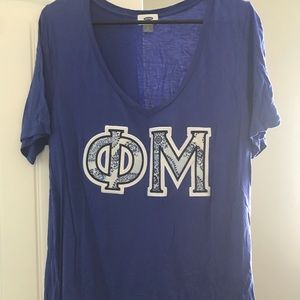 Phi Mu letters shirt
